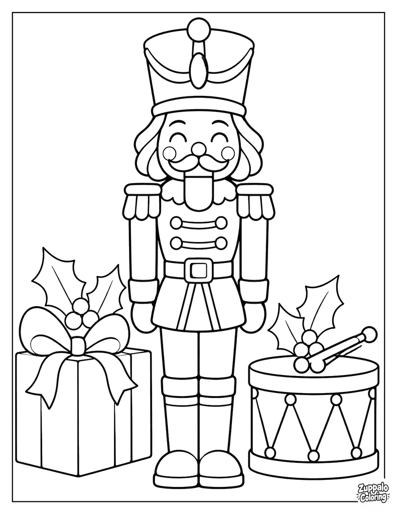 Nutcracker Soldier Standing at Attention