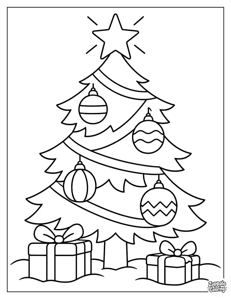 Christmas Tree Glows With Spiral Lights