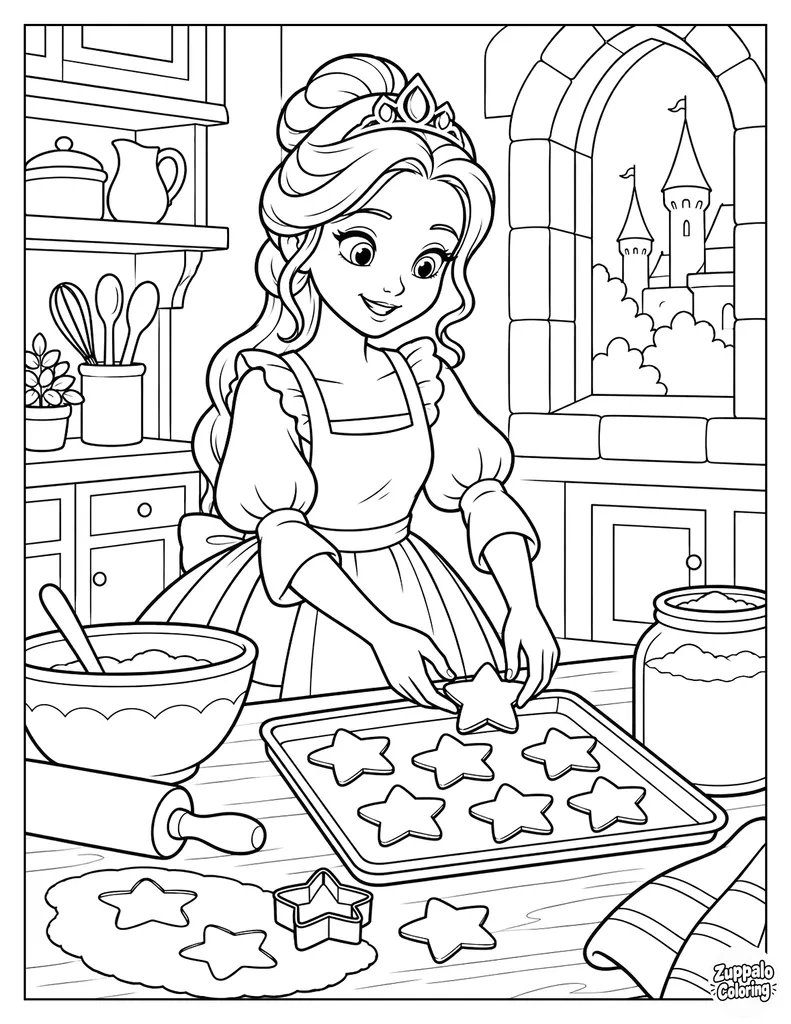 Princess Baking Star Cookies