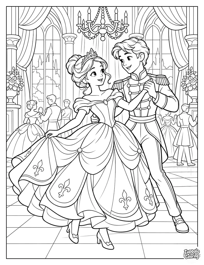 Princess Dancing at the Royal Ball